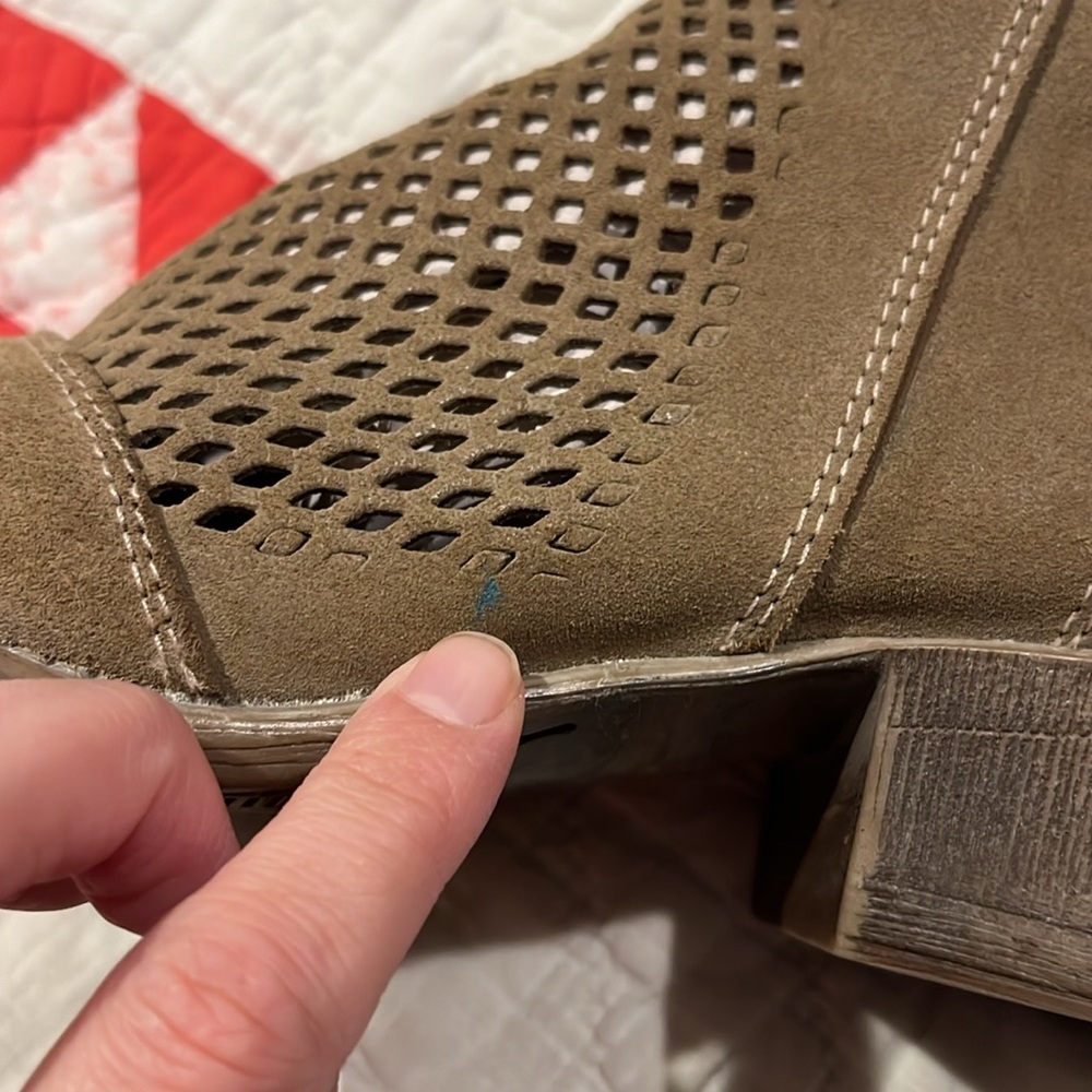 Roan by Bed|Stu Houlton Ankle Boots Perforated Suede Leather - Picture 10 of 11